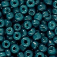 Seed beads 6/0 (4mm) Dark teal blue
